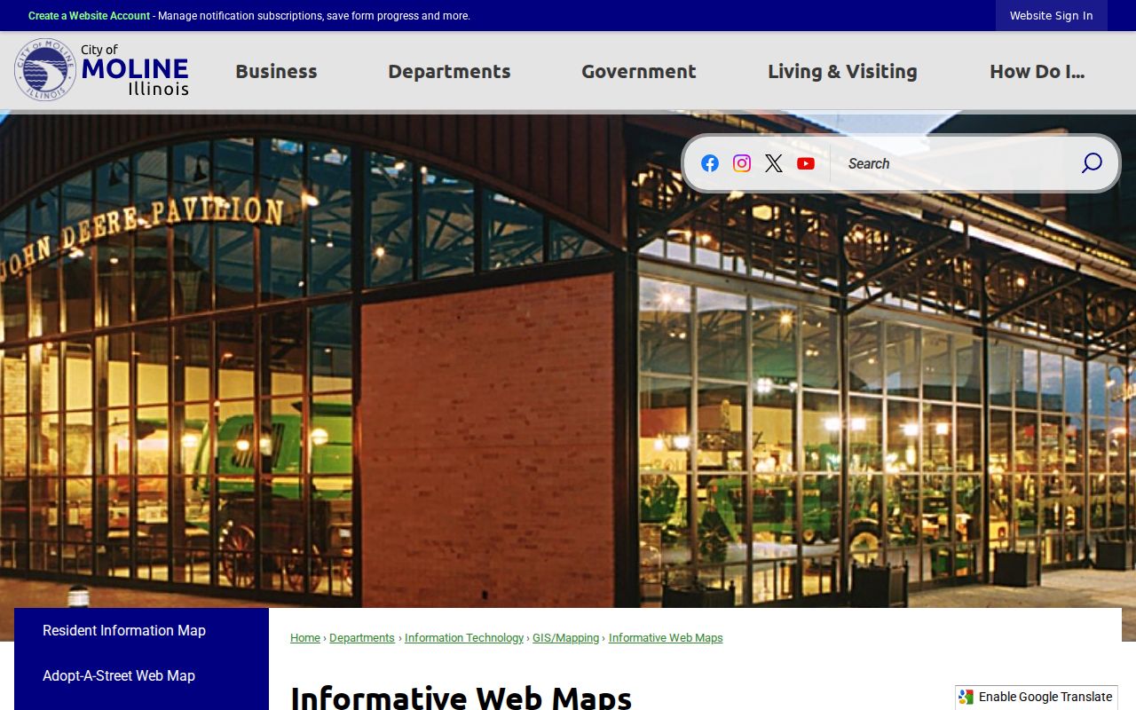 Moline informative web maps available for resident research
